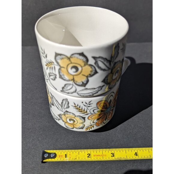 1970's Vintage English Artistan Tea Cups, Set of 2 Cups | Made in England - Picture 5 of 5